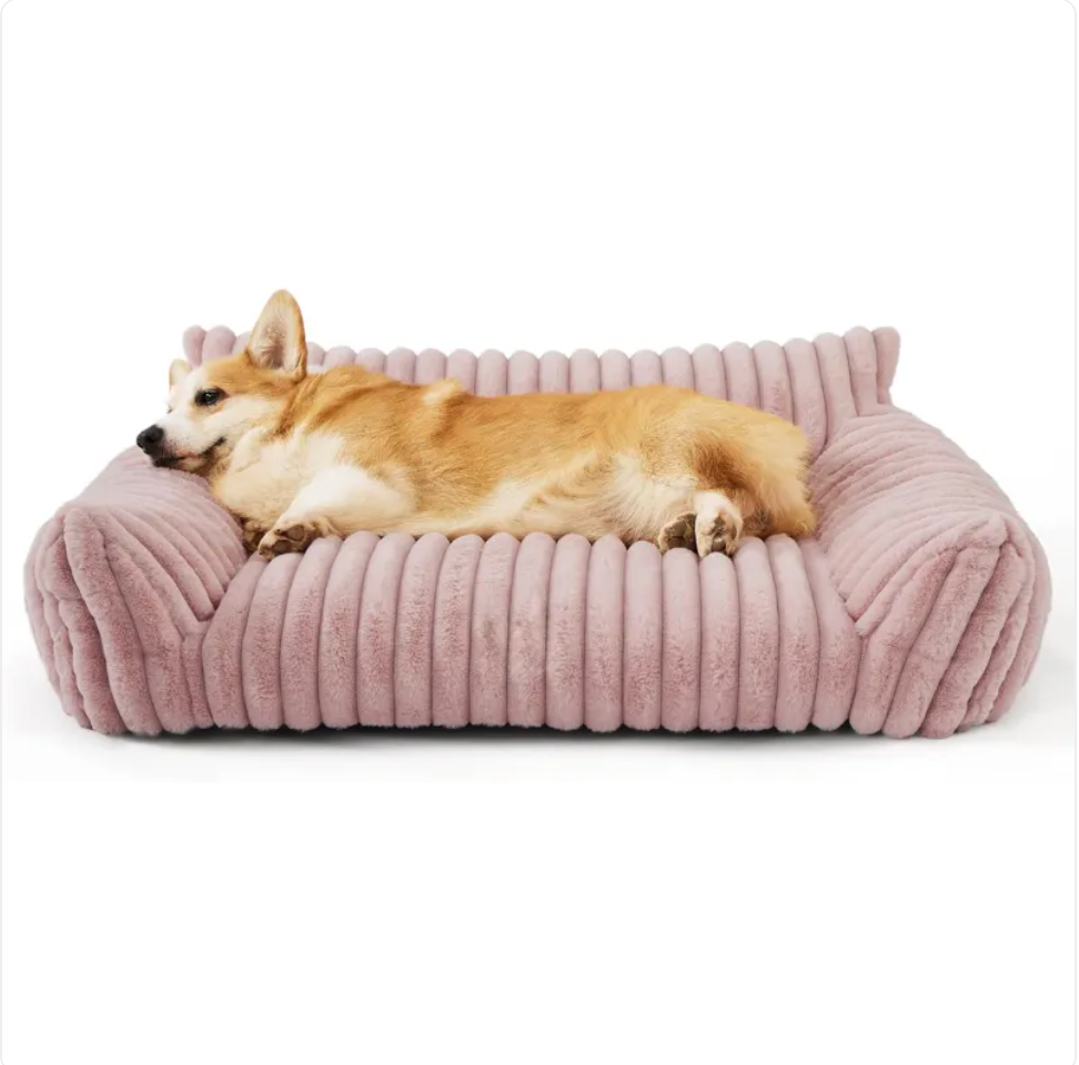 Bedsure Sofá Fofo para Gatos - Cama de Estimação em Veludo Cotelê e Fleece