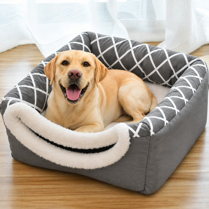 CozyNest | Cama Dobrável 2 em 1 para Cães e Gatos