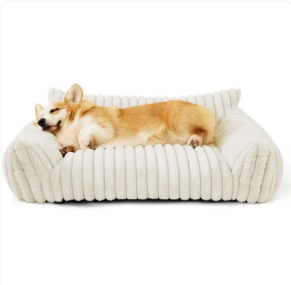 Bedsure Sofá Fofo para Gatos - Cama de Estimação em Veludo Cotelê e Fleece